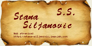 Stana Siljanović vizit kartica